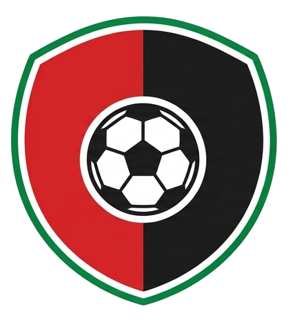Scudo calcio rosso nero